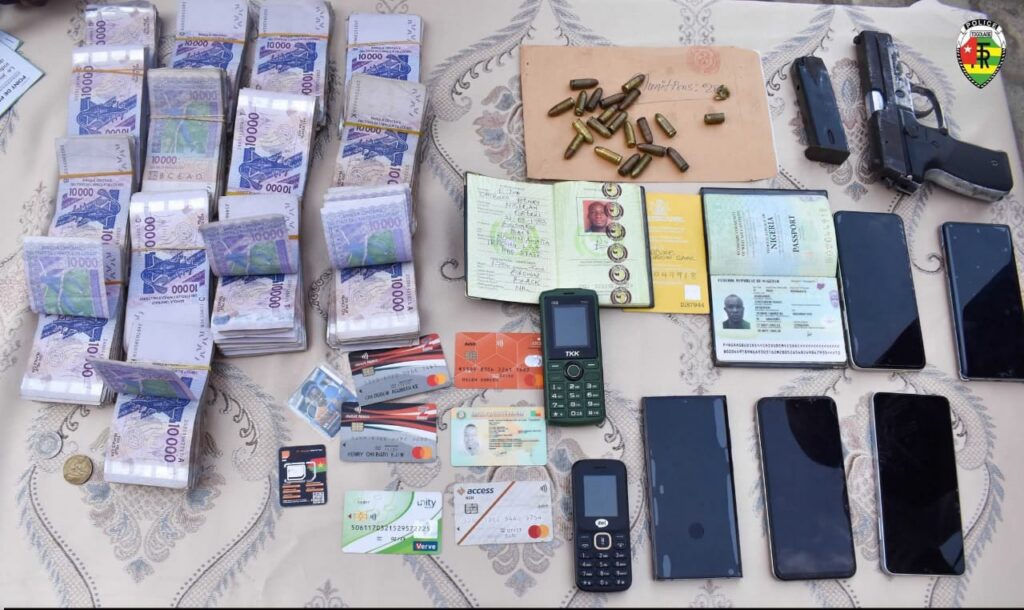 TOGO : un réseau de braqueurs présumés démantelé corps delit